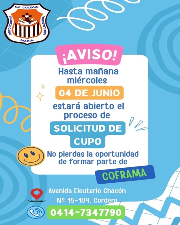 CIERRE DEL PROCESO DE SOLICITUD DE CUPO